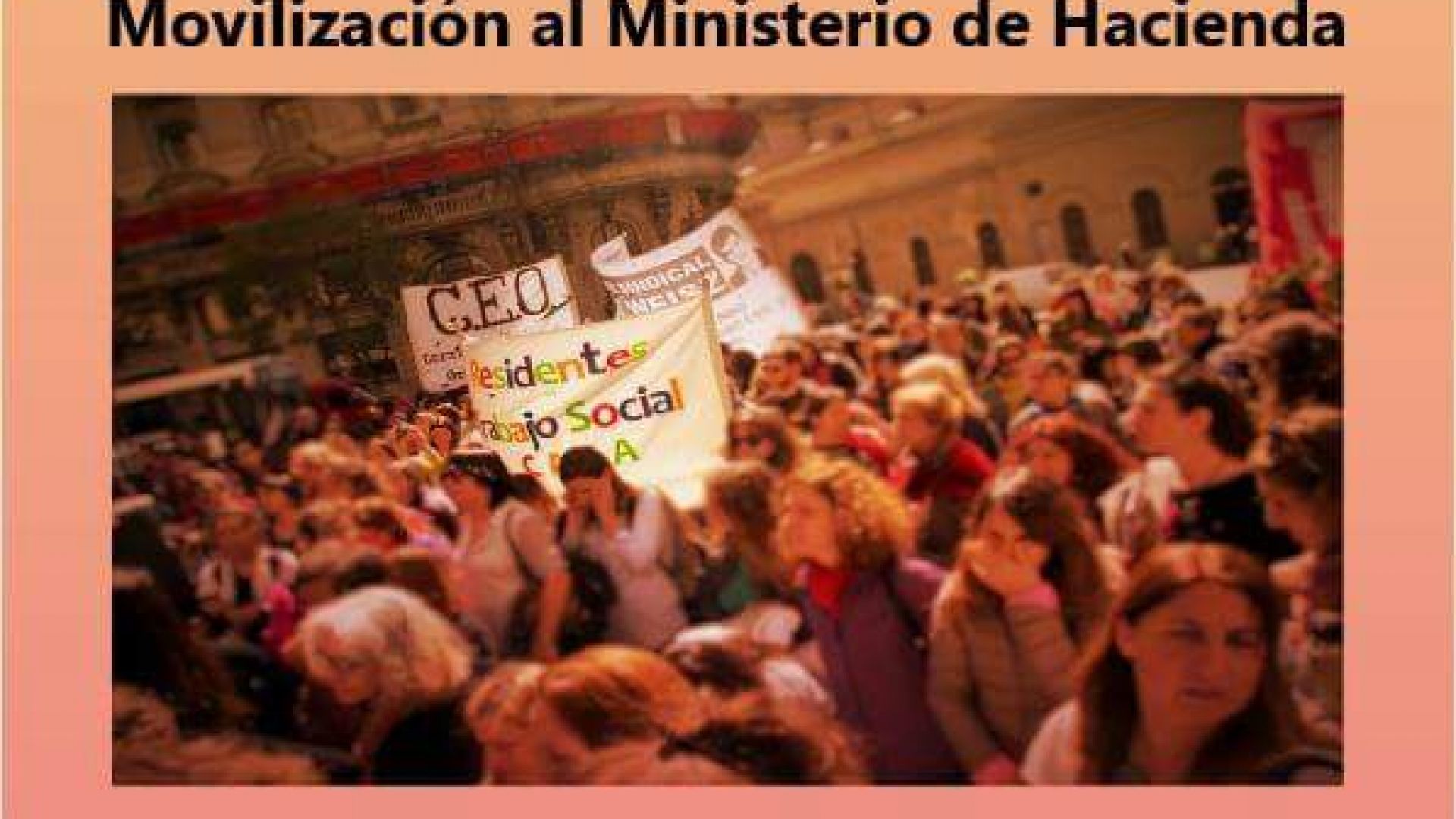 BASTA DE PERSECUCIÓN GREMIAL; APOYAMOS LA MOVILIZACIÓN DEL SINDICATO DE TRABAJADORES SOCIALES AL MINISTERIO DE HACIENDA